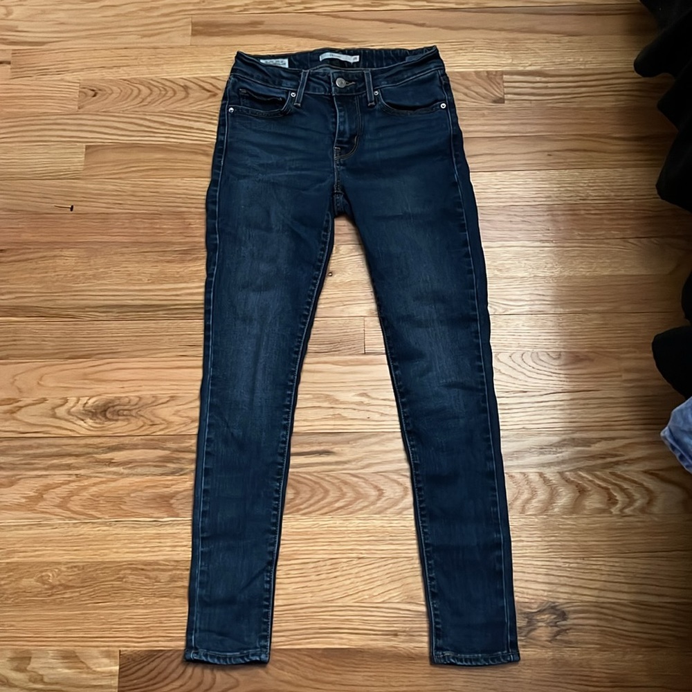 Levi’s Premium 711 Skinny Jeans in a Medium Dark Wash